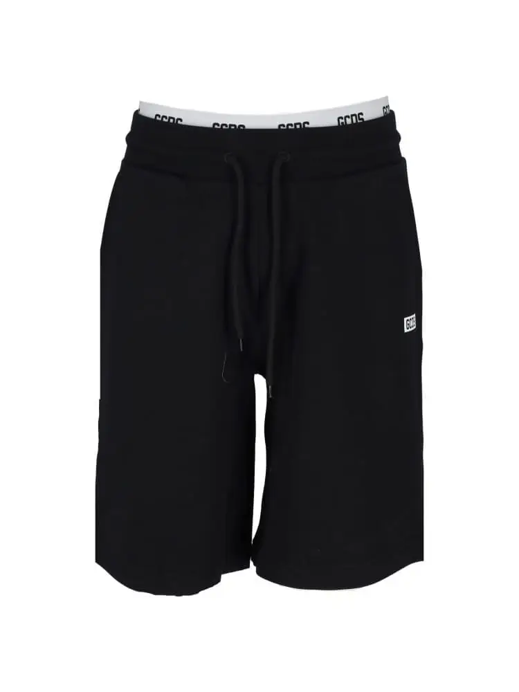 shorts nero uomo mini logo