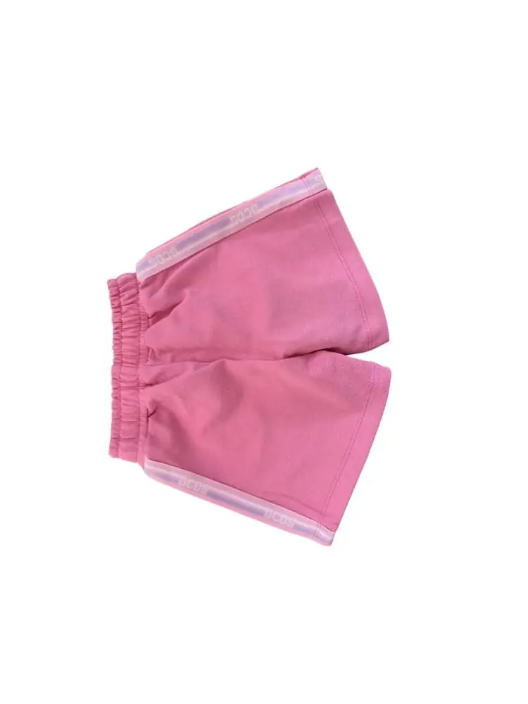 shorts rosa bambina mini logo miniatura 2
