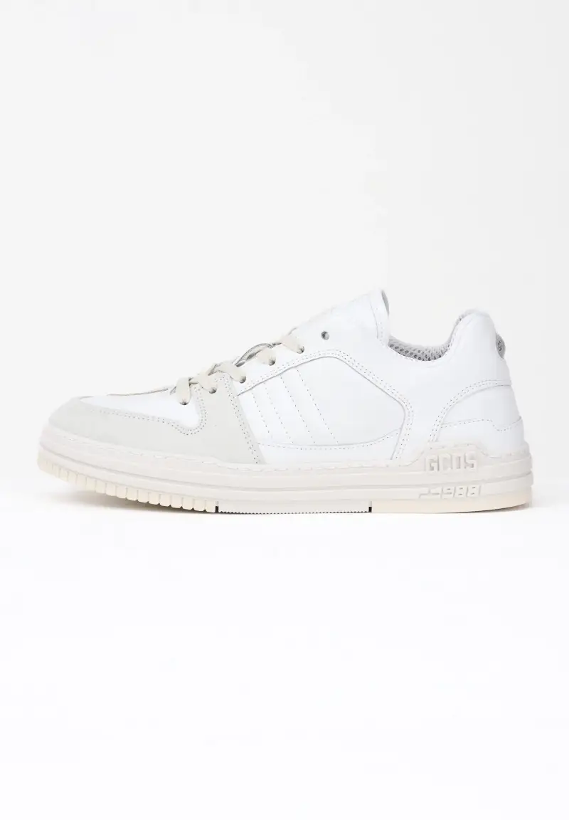 Sneakers bianche da uomo con logo