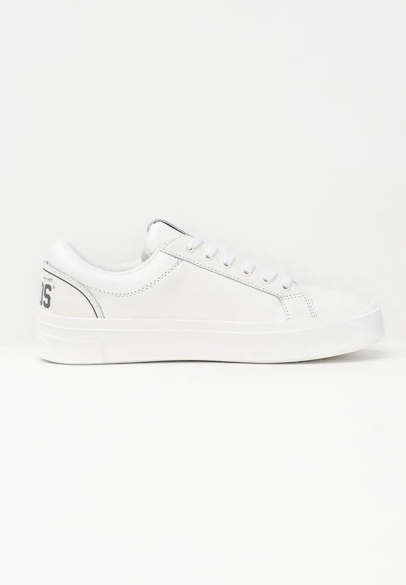 GCDS Sneakers bianche da uomo con stampa logo miniatura 2