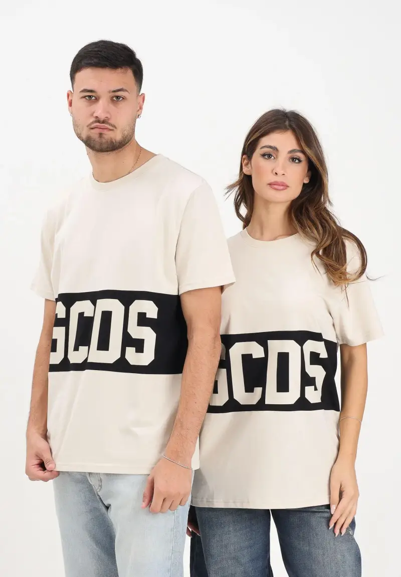 GCDS T-shirt Donna Beige 3423971 miniatura 2