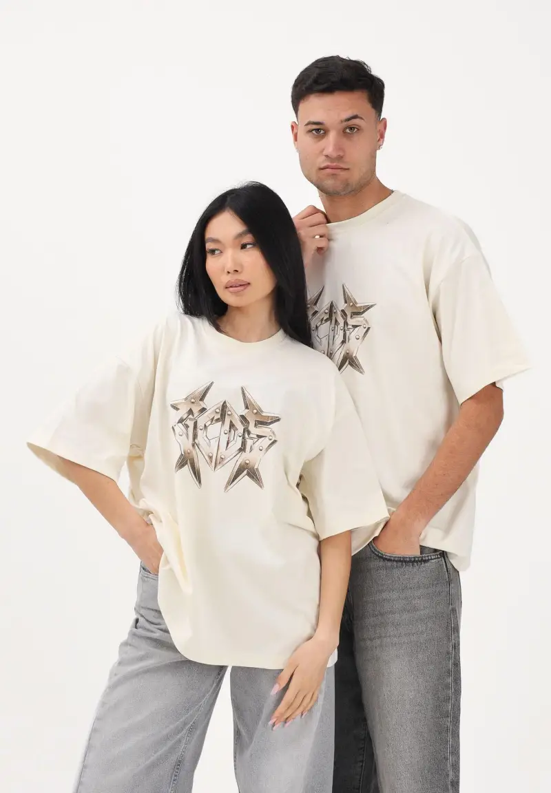 GCDS T-shirt Uomo Beige 4283763 miniatura 2