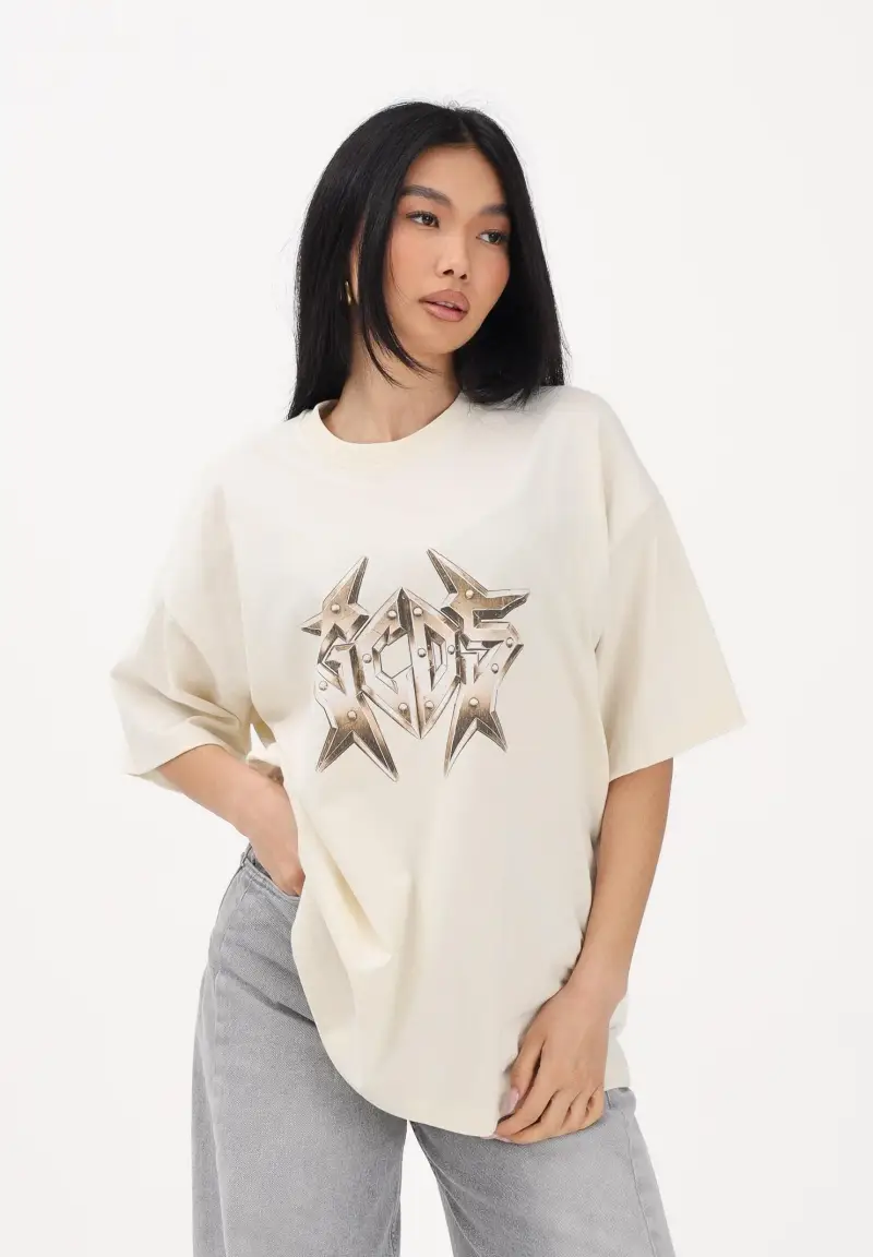 GCDS T-shirt Uomo Beige 4283763 miniatura 3