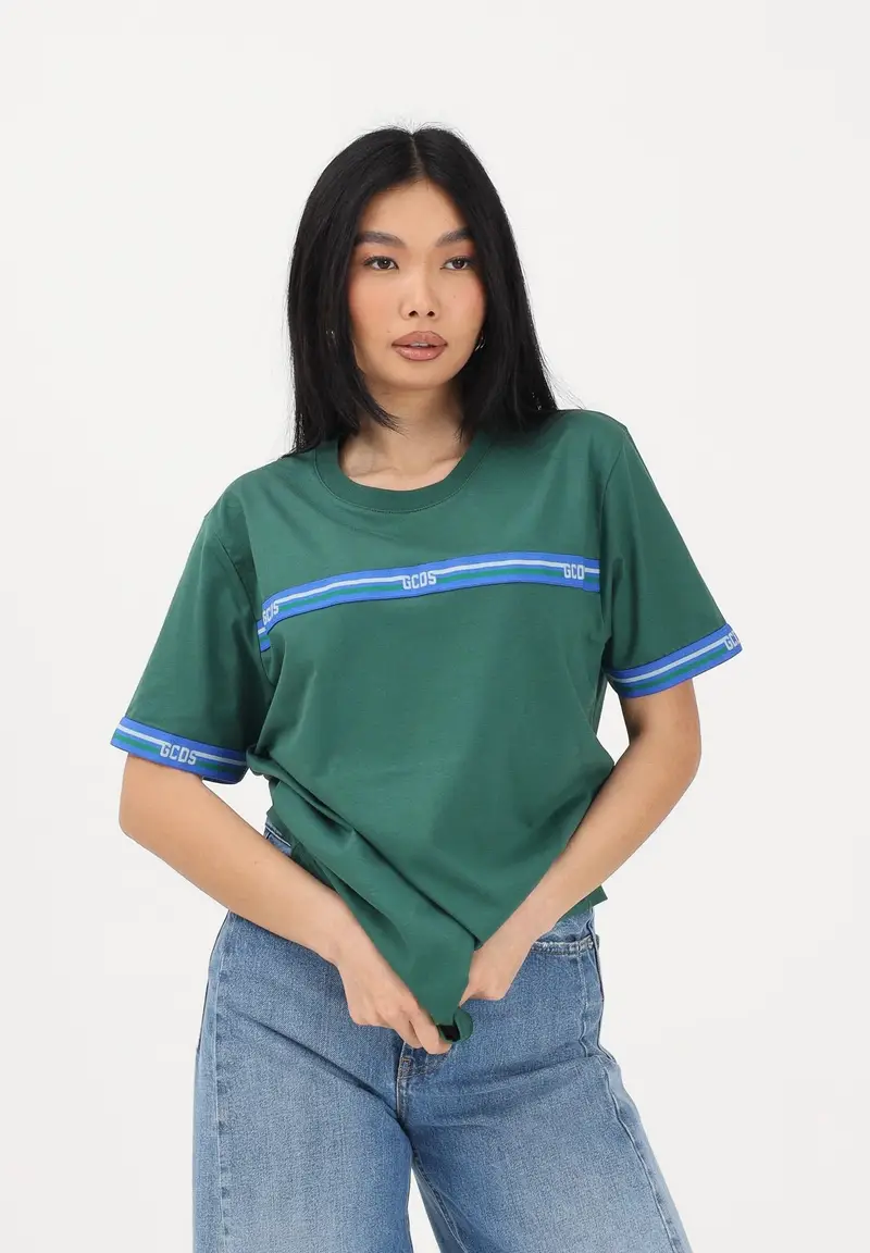 GCDS T-shirt Uomo Verde 4323226 miniatura 3