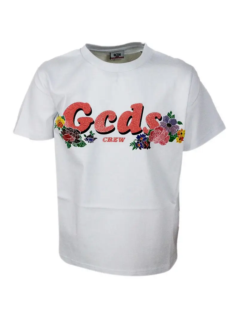 GCDS T-shirt Bianco 3267158
