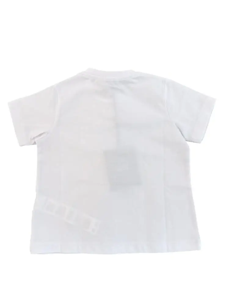 tshirt bianca bambina maxi logo miniatura 2