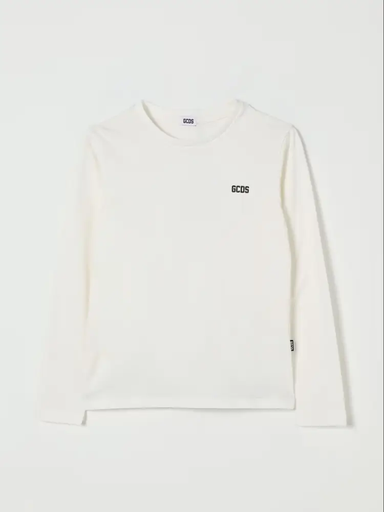 tshirt bianca bambino logo sul retro