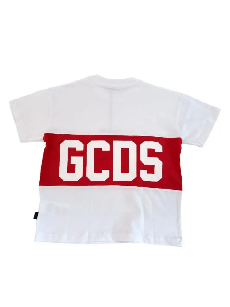 tshirt bianca bambino maxi logo miniatura 2