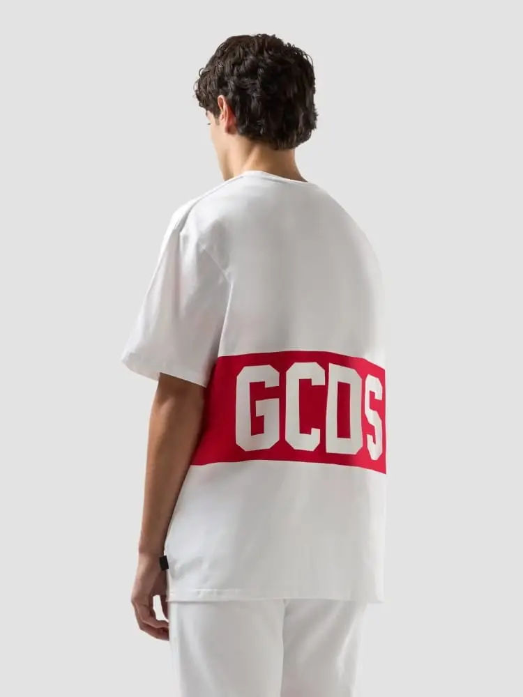 tshirt bianca uomo maxi logo miniatura 2