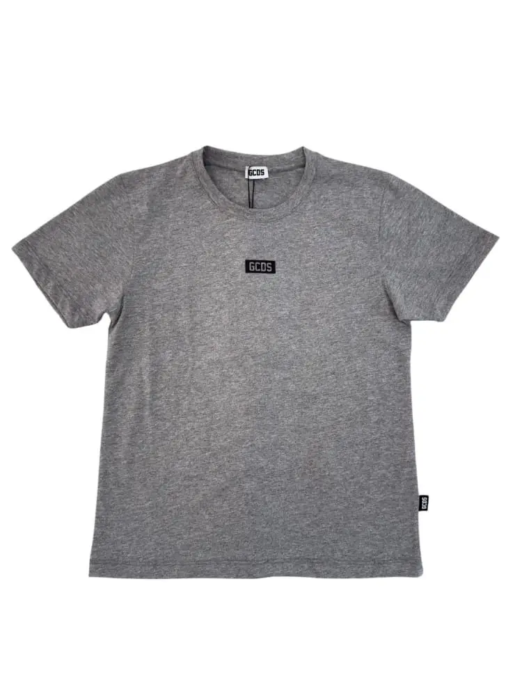 tshirt grigia bambino mini logo