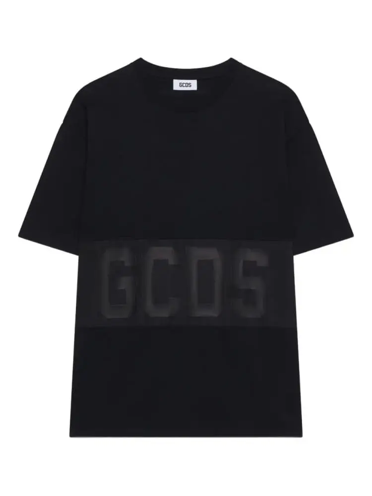 tshirt nera bambino unisex maxi logo