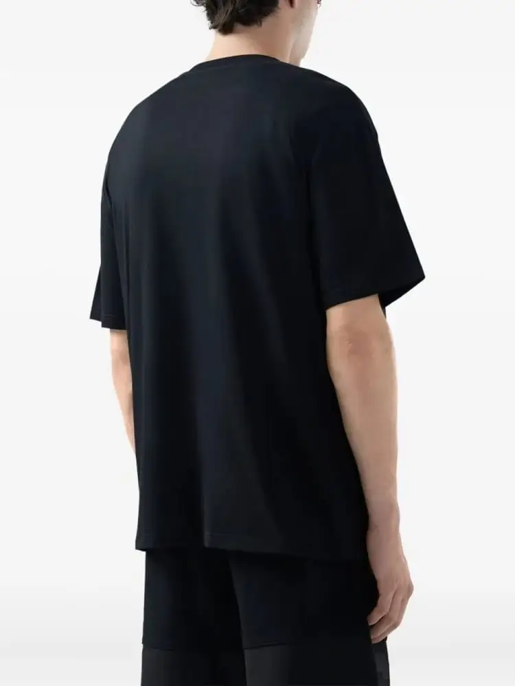 tshirt nera uomo maxi logo miniatura 2