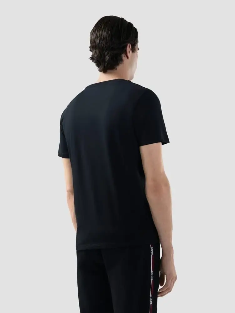 tshirt nera uomo mini logo miniatura 2