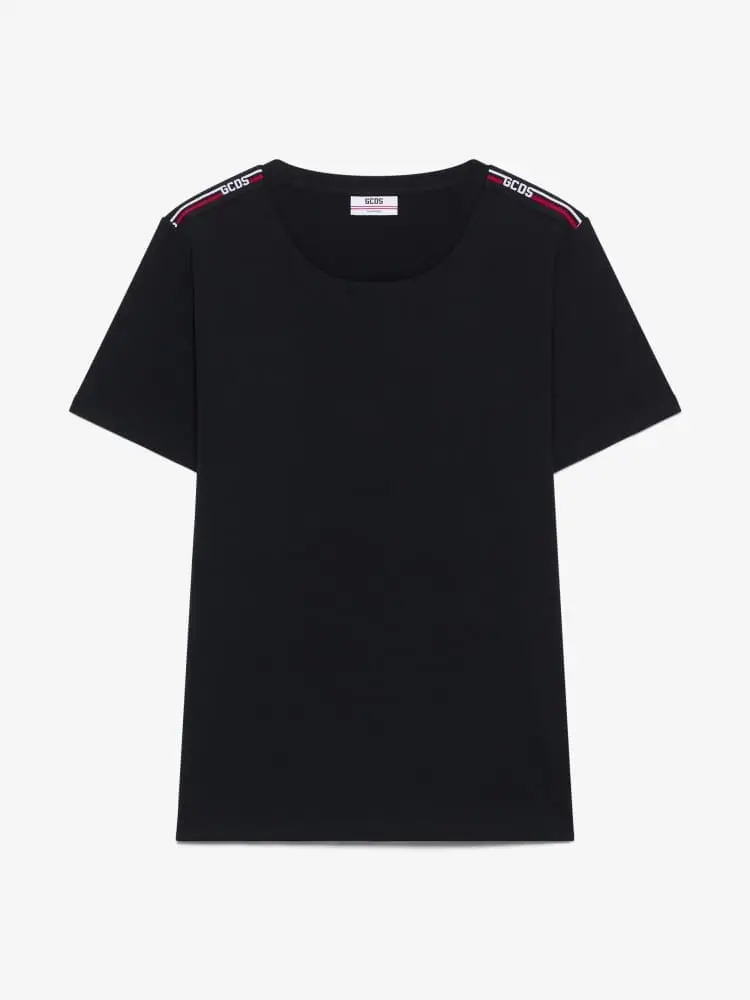 tshirt nera uomo mini logo