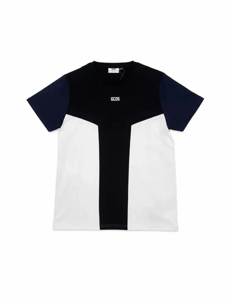 tshirt nera uomo multicolor mini logo