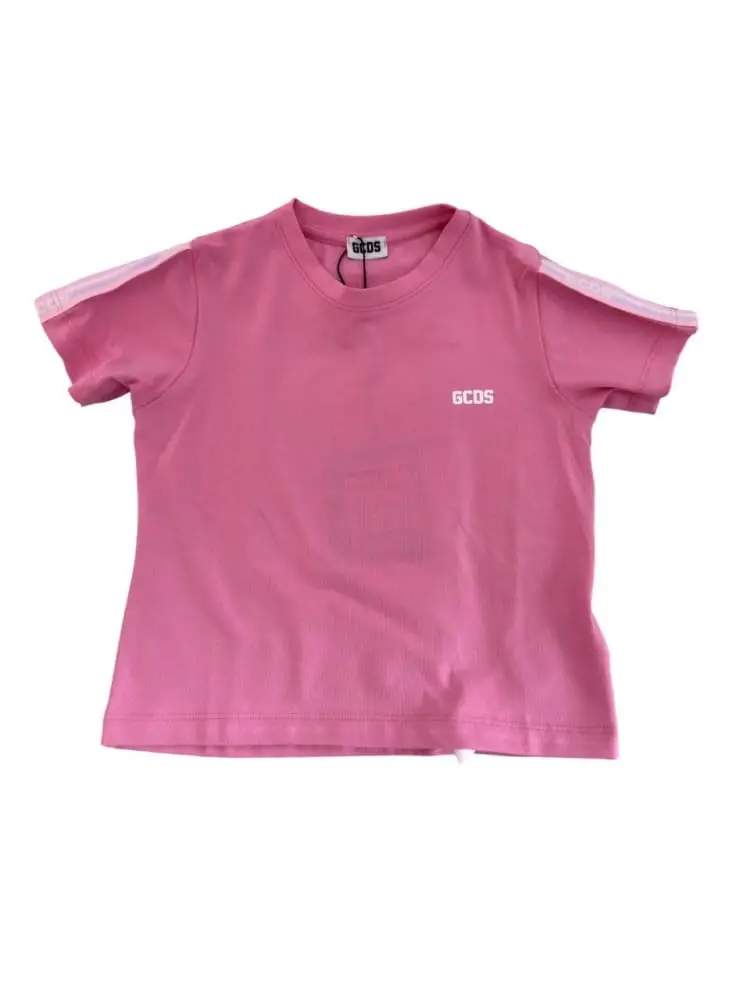 tshirt rosa bambina mini logo
