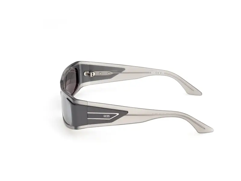Unisex GCDS GD0073 20C Occhiali da sole Acetato Grigio Fumo Squadrata Normale miniatura 3