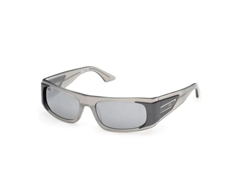 Unisex GCDS GD0073 20C Occhiali da sole Acetato Grigio Fumo Squadrata Normale