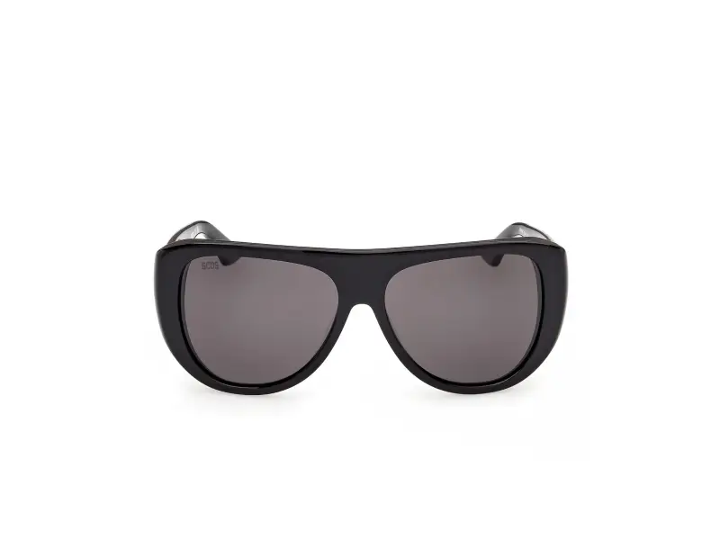 Unisex GCDS GD0074 01A Occhiali da sole Acetato Nero Fumo Maschera Normale miniatura 2