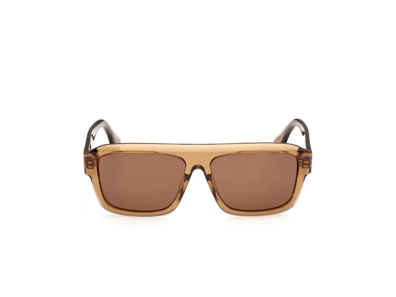 Unisex GCDS GD0075 45E Occhiali da sole Acetato Marrone Marrone Squadrata Normale miniatura 2