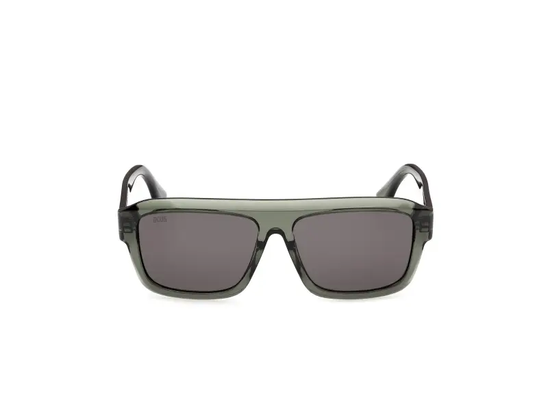 Unisex GCDS GD0075 96A Occhiali da sole Acetato Verde Fumo Squadrata Normale miniatura 2