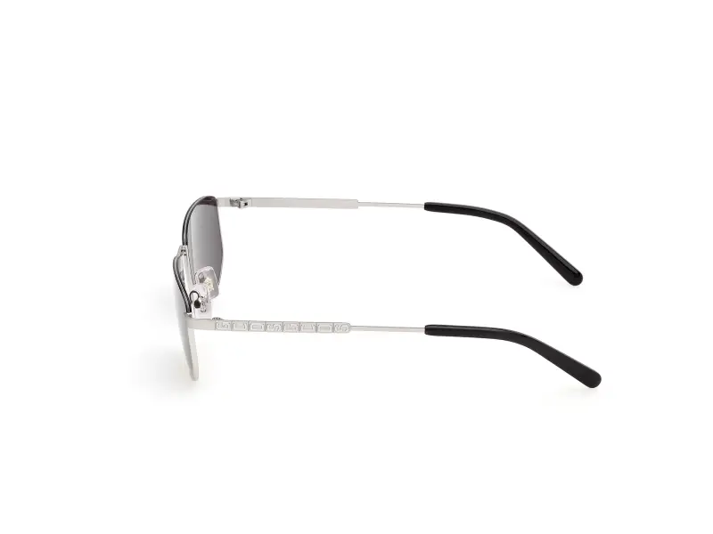 Unisex GCDS GD0079 16A Occhiali da sole Metallo Palladio Fumo Squadrata Normale miniatura 3