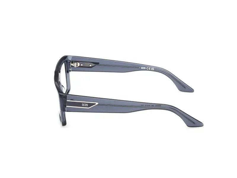Unisex GCDS GD5052 90 Montature da vista Acetato Blu Squadrata Normale miniatura 3