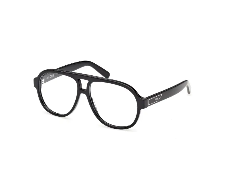Unisex GCDS GD5053 1 Montature da vista Acetato Nero Pilot Normale