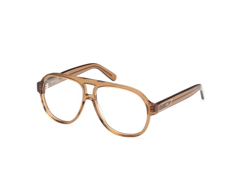 Unisex GCDS GD5053 45 Montature da vista Acetato Marrone Pilot Normale
