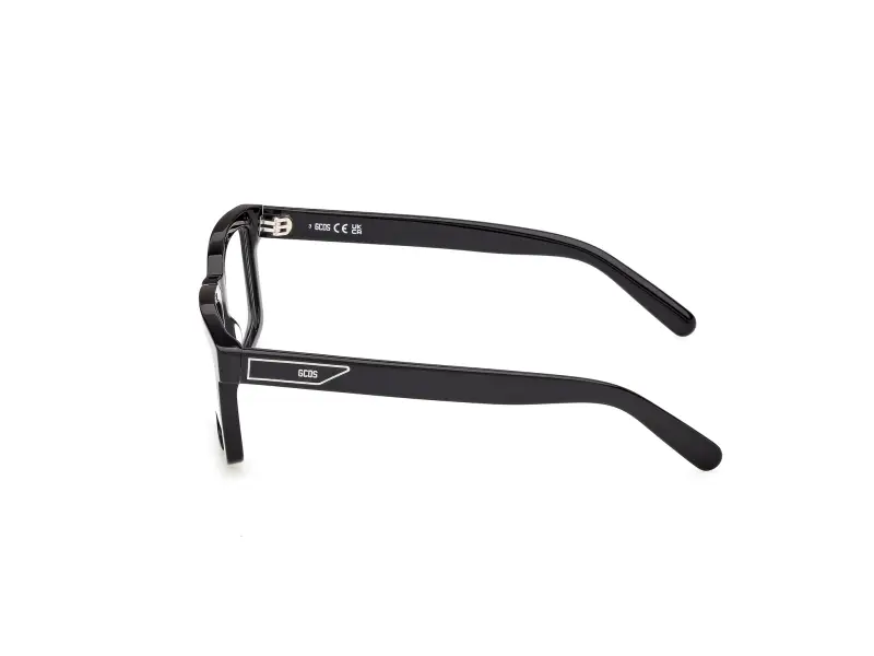 Unisex GCDS GD5055 1 Montature da vista Acetato Nero Squadrata Normale miniatura 3