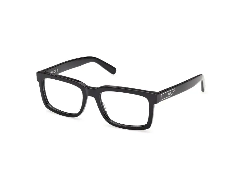 Unisex GCDS GD5055 1 Montature da vista Acetato Nero Squadrata Normale