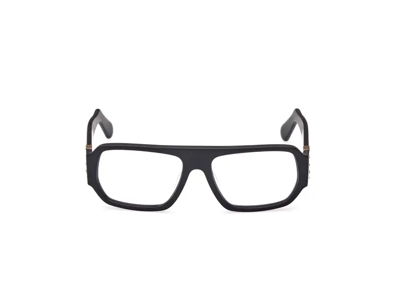 GCDS Unisex GD0034 02X Occhiali da sole Acetato Nero Blu Geometrica Normale miniatura 2