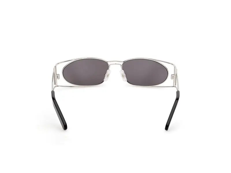 GCDS Unisex GD0060 16A Occhiali da sole Metallo Palladio Fumo Geometrica Normale miniatura 3