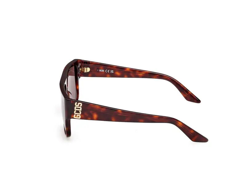 GCDS Unisex GD0063 52E Occhiali da sole Acetato Geometrica Normale miniatura 2