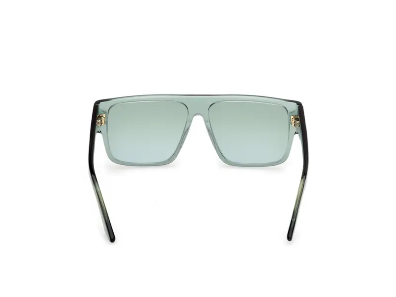 GCDS Unisex GD0063 93P Occhiali da sole Acetato Verde Verde Geometrica Normale miniatura 3