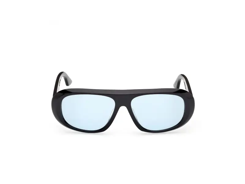 Unisex GD0067 GIULIANO 01V Occhiali da sole Acetato Nero Blu Squadrata Normale miniatura 2