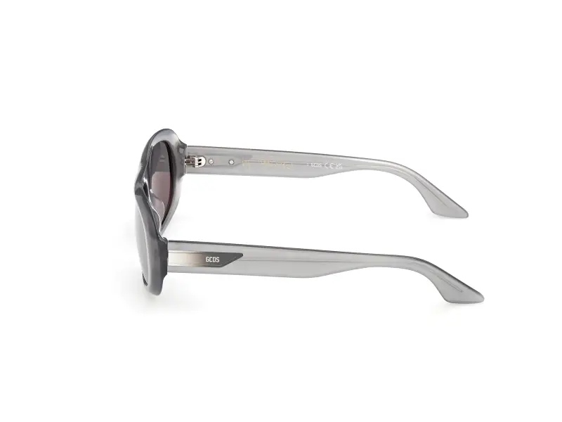 Unisex GD0067 GIULIANO 20C Occhiali da sole Acetato Grigio Fumo Squadrata Normale miniatura 3