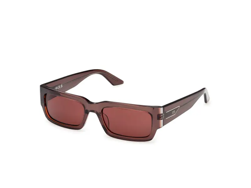 Unisex GD0068 50S Occhiali da sole Acetato Marrone Bordeaux Squadrata Normale