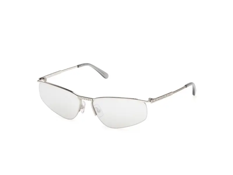 Unisex GD0071 16C Occhiali da sole Metallo Palladio Fumo Geometrica Normale