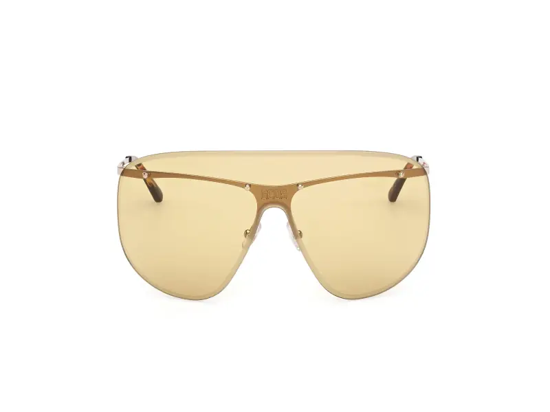 Unisex GD0072 32J Occhiali da sole Metallo Oro Giallo Maschera Normale miniatura 2
