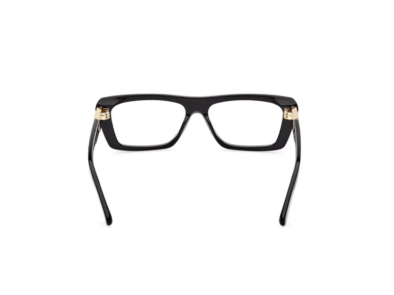 GCDS Unisex GD5018 001 Montature da vista Acetato Nero Squadrata Normale miniatura 3