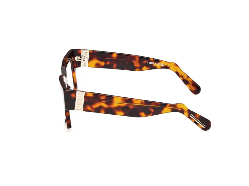 GCDS Unisex GD5023 052 Montature da vista Acetato Havana Squadrata Normale miniatura 2