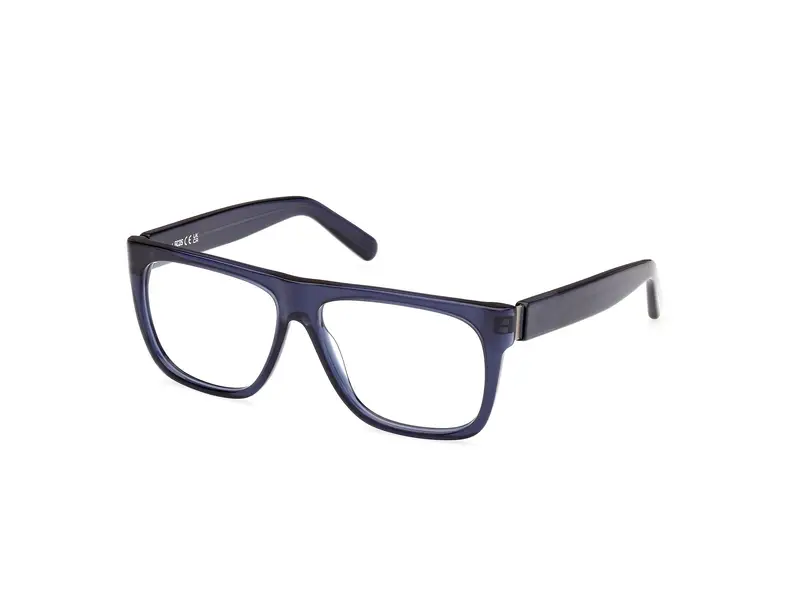 GCDS Unisex GD5031 090 Montature da vista Acetato Blu  Geometrica Normale