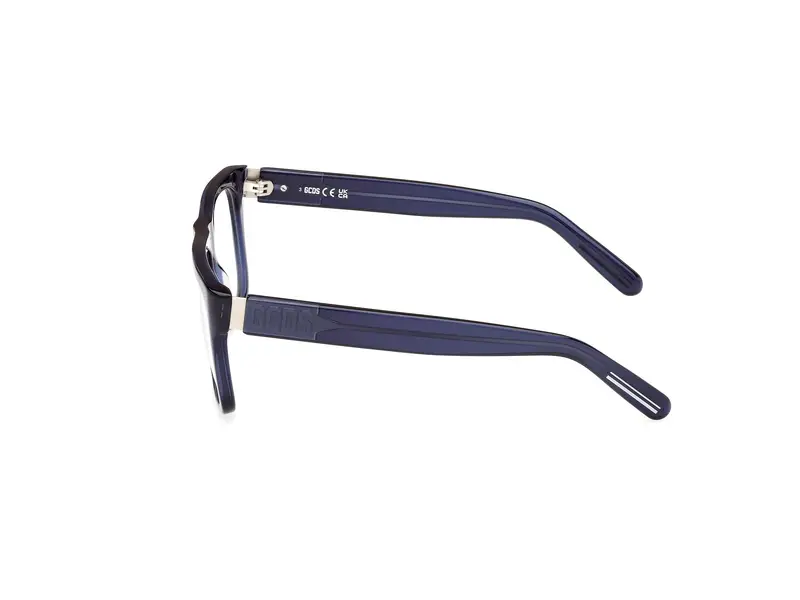 GCDS Unisex GD5031 090 Montature da vista Acetato Blu Geometrica Normale miniatura 2