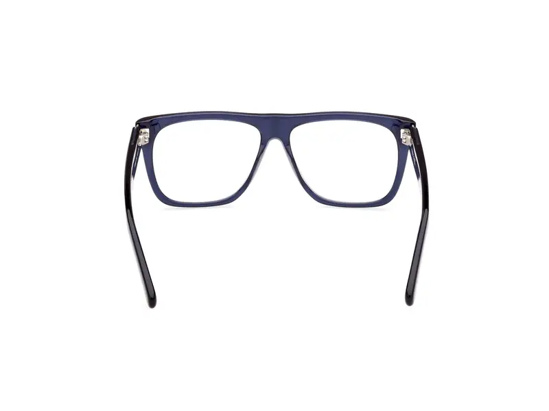 GCDS Unisex GD5031 090 Montature da vista Acetato Blu Geometrica Normale miniatura 3