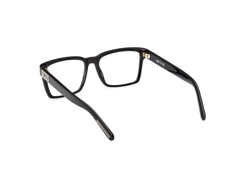 GCDS Unisex GD5033 001 Montature da vista Acetato Nero Squadrata Normale miniatura 3