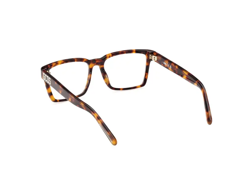 GCDS Unisex GD5033 052 Montature da vista Acetato Havana Squadrata Normale miniatura 3