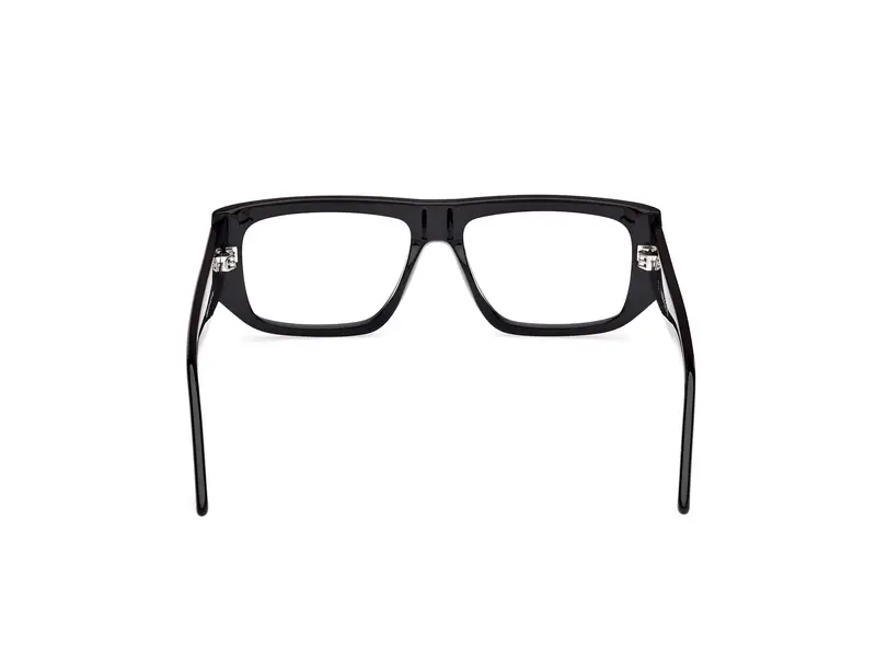 GCDS Unisex GD5036 001 Montature da vista Acetato Nero Squadrata Normale miniatura 3