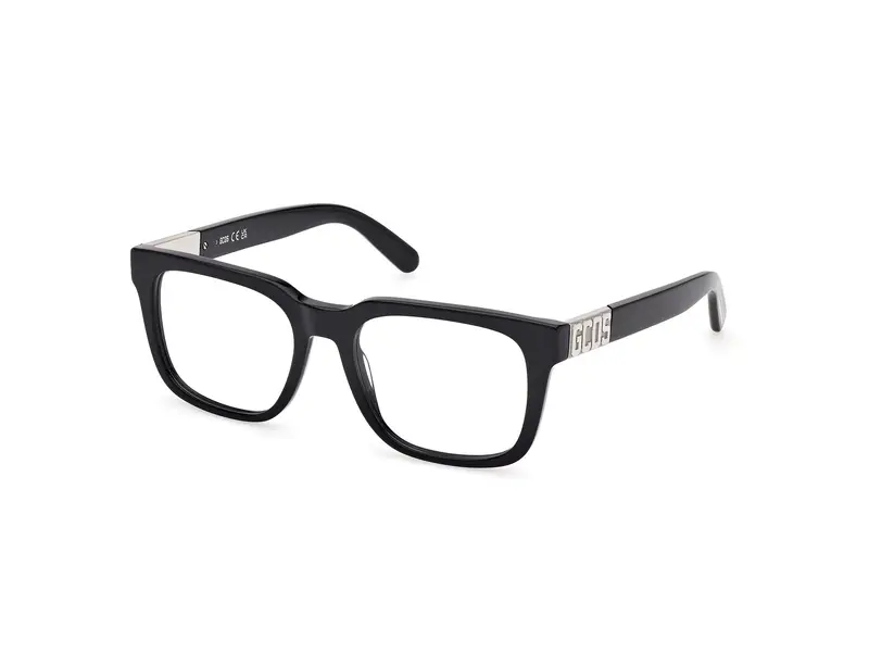 GCDS Unisex GD5037 001 Montature da vista Acetato Nero  Squadrata Normale