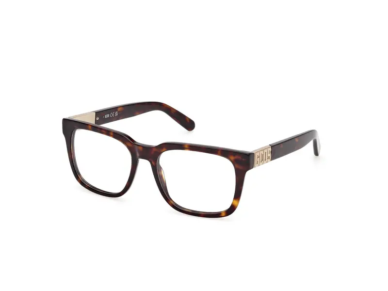 GCDS Unisex GD5037 052 Montature da vista Acetato Havana  Squadrata Normale